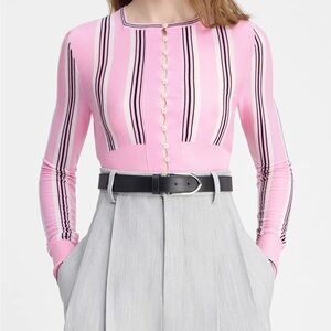 Jacquemus Striped Crewneck Cardigan